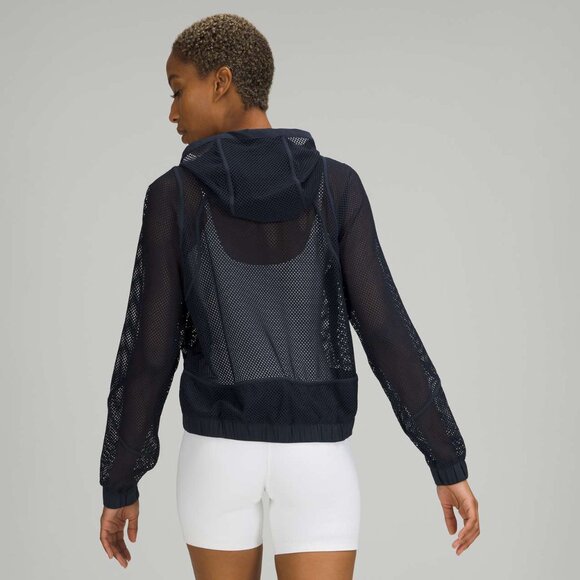 lululemon True Navy Relaxed Fit Mesh Jacket size 4 - Picture 2 of 11
